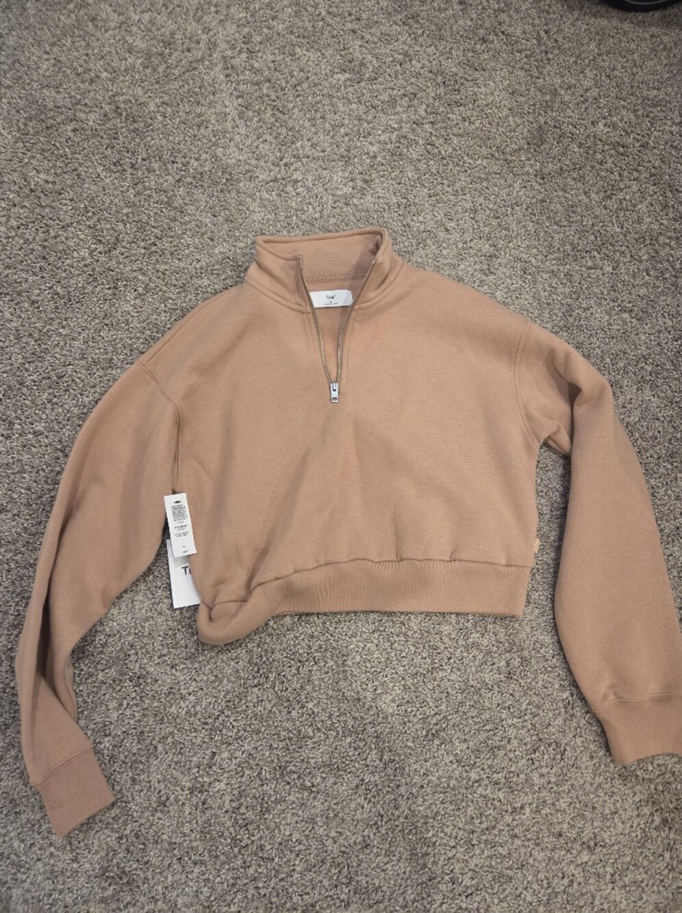 TNA Cropped Half-Zip Pullover